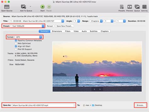 convert quicktime to mp4 mac.
